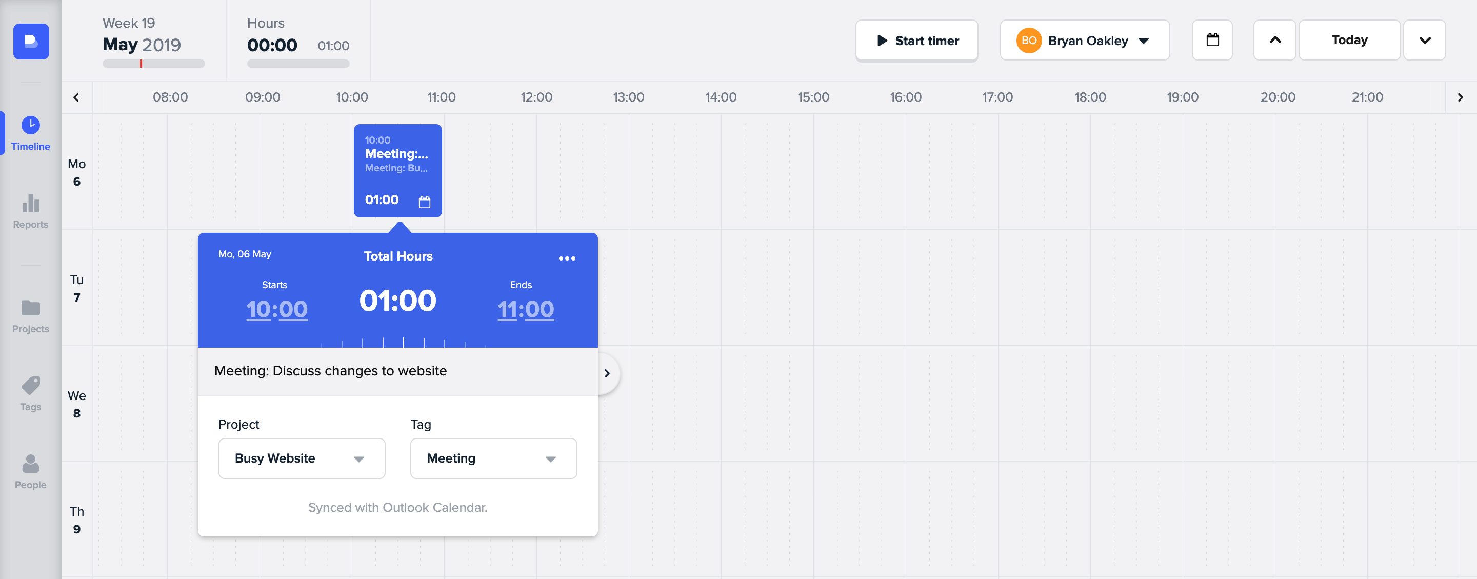 Busy Outlook Calendar Integration